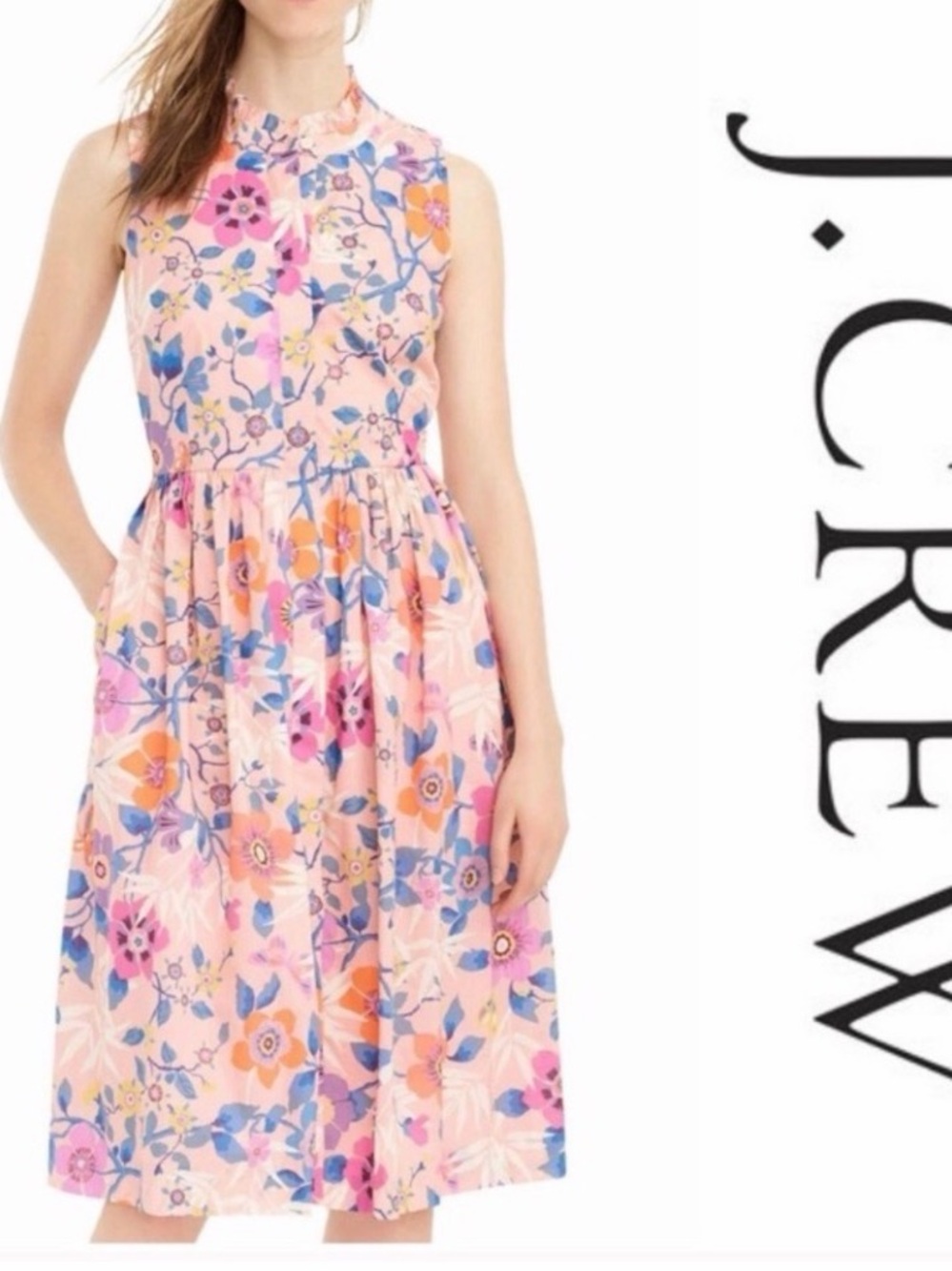 J Crew Libery of London Pavilion floral dress size 00